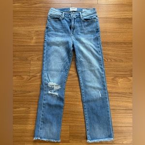 FRAME Le high straight distressed jeans size29